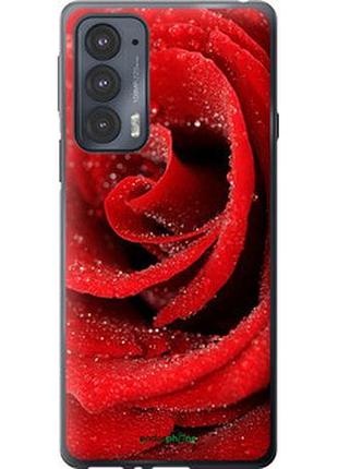 Чехол на motorola edge 20 красная роза "529u-2497-2448"