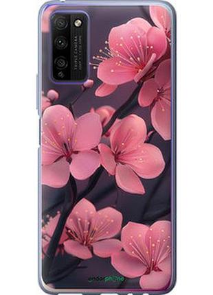 Чехол на huawei honor 30 lite пурпурная сакура "6075u-2074-2448"