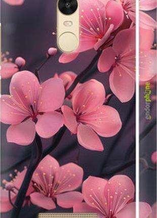 Чехол на xiaomi redmi note 3 pro пурпурная сакура "6075c-335-2448"