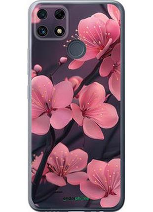 Чехол на realme c25s пурпурная сакура "6075u-3679-2448"
