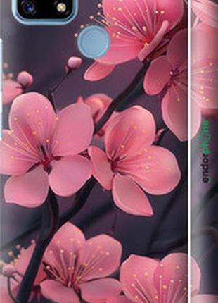 Чехол на realme c21 пурпурная сакура "6075m-2321-2448"