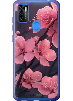 Чохол на zte blade a7s 2020 пурпурова сакура "6075u-2454-2448"
