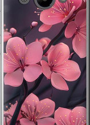 Чохол на huawei y3 2017 пурпурова сакура "6075u-991-2448"
