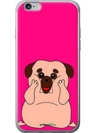 Чохол на iphone 6 plus веселий мопс "4908t-48-2448"