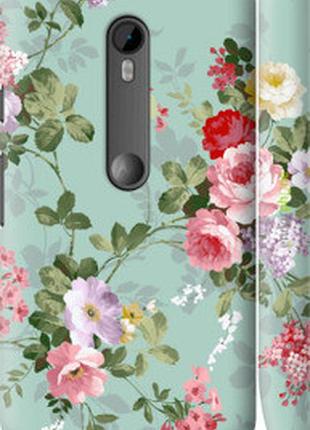 Чехол на motorola moto g3 цветочные обои 2 "862m-318-2448"
