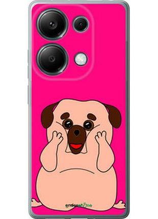 Чехол на xiaomi poco m6 pro весёлый мопс "4908u-3452-2448"