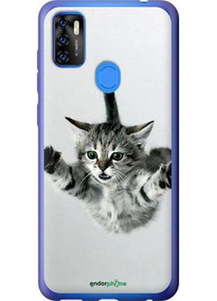 Чехол на zte blade a7s 2020 летящий котёнок "2322u-2454-2448"