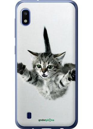 Чехол на samsung galaxy a10 2019 a105f летящий котёнок "2322t-1671-2448"