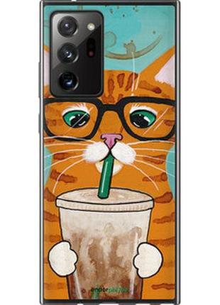 Чехол на samsung galaxy note 20 ultra зеленоглазый кот в очках "4054u-2051-2448"