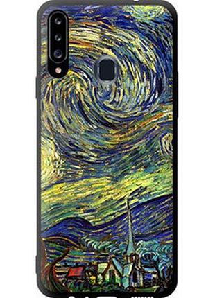 Чехол на samsung galaxy a20s a207f винсент ван гог. звёздная ночь "163b-1775-2448"