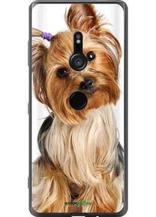 Чехол на sony xperia xz3 h9436 йоркширский терьер с хвостиком "930u-1540-2448"