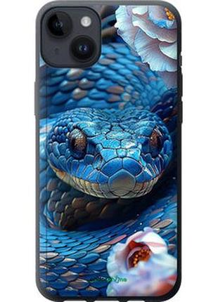 Чехол на iphone 14 plus blue snake "6079u-2645-2448"