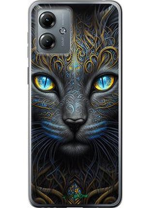 Чехол на motorola moto g14 кошка "5548u-3197-2448"