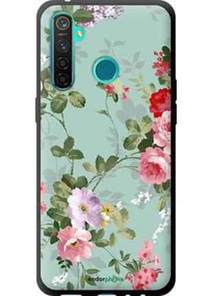 Чехол на realme 5 pro цветочные обои 2 "862b-1861-2448"