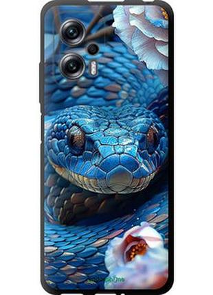 Чехол на xiaomi poco x4 gt 5g blue snake "6079b-3862-2448"