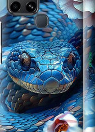 Чехол на infinix smart 6 blue snake "6079m-2758-2448"