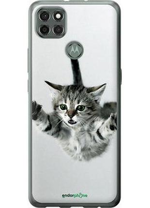 Чехол на motorola g9 power летящий котёнок "2322u-2229-2448"