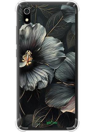 Чохол на xiaomi redmi 7a чорні квіти "6031sp-1716-2448"