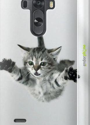 Чехол на lg g3 d855 летящий котёнок "2322m-47-2448"