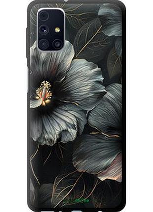 Чохол на samsung galaxy m31s m317f чорні квіти "6031b-2055-2448"