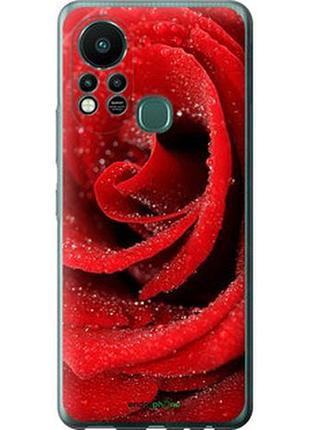 Чехол на infinix hot 11s красная роза "529u-2757-2448"