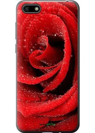 Чехол на huawei honor 7a красная роза "529t-1805-2448"
