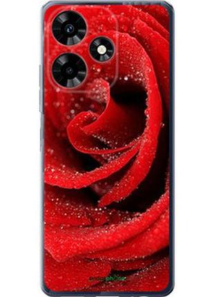 Чехол на infinix hot 30 красная роза "529u-3046-2448"