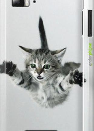 Чехол на lenovo vibe z k910 летящий котёнок "2322m-85-2448"