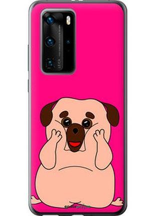 Чохол на huawei p40 pro веселий мопс "4908u-1839-2448"