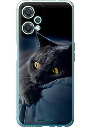 Чехол на oneplus nord ce 2 lite дымчатый кот "825u-2684-2448"
