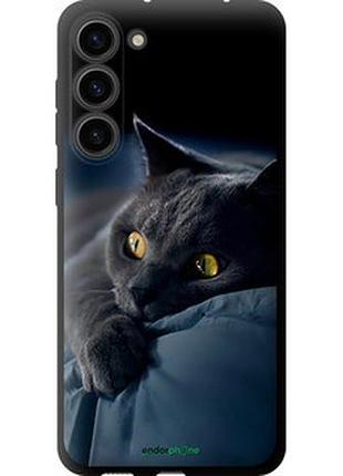 Чехол на samsung galaxy s23 plus дымчатый кот "825b-2905-2448"