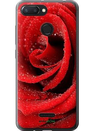 Чехол на xiaomi redmi 6 красная роза "529t-1521-2448"