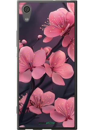 Чехол на sony xperia xa1 g3112 пурпурная сакура "6075t-964-2448"