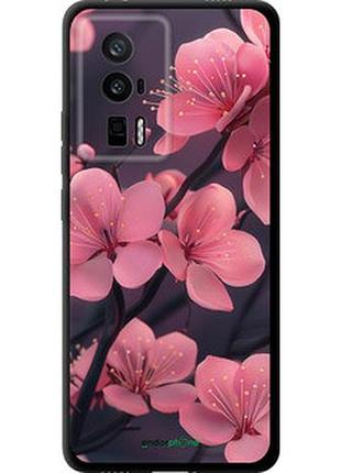 Чехол на xiaomi poco f5 pro 5g пурпурная сакура "6075b-3193-2448"