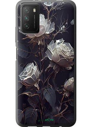 Чехол на xiaomi poco m3 розы 2 "5550u-2200-2448"