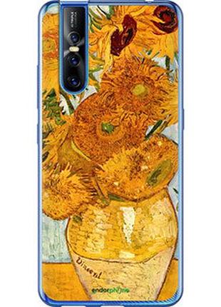 Чехол на vivo v15 pro винсент ван гог. подсолнухи "162u-1763-2448"