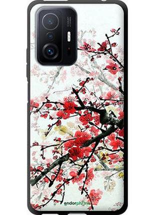 Чехол на xiaomi 11t pro цветущий куст "831b-2552-2448"