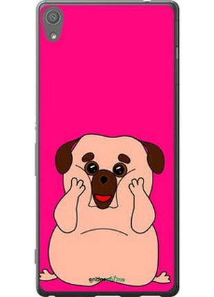 Чехол на sony xperia xa ultra dual f3212 весёлый мопс "4908u-391-2448"