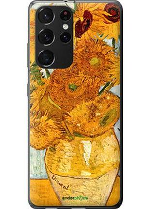 Чехол на samsung galaxy s21 ultra (5g) винсент ван гог. подсолнухи "162u-2116-2448"