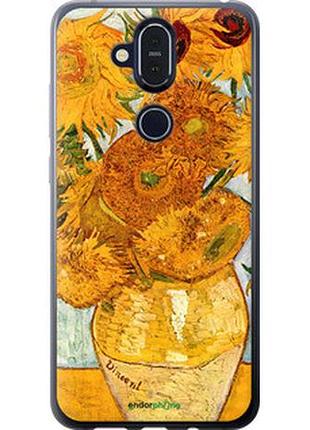 Чехол на nokia 8.1 винсент ван гог. подсолнухи "162u-1620-2448"