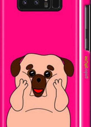 Чехол на samsung galaxy note 8 весёлый мопс "4908m-1020-2448"