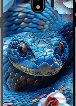 Чехол на samsung galaxy j4 2018 blue snake "6079b-1487-2448"