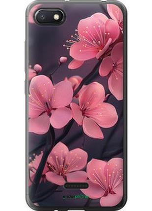 Чехол на xiaomi redmi 6a пурпурная сакура "6075u-1531-2448"