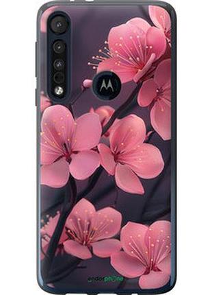 Чохол на motorola one macro пурпурова сакура "6075u-1812-2448"