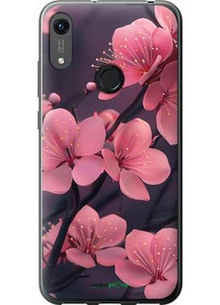 Чехол на huawei y6s пурпурная сакура "6075u-1871-2448"