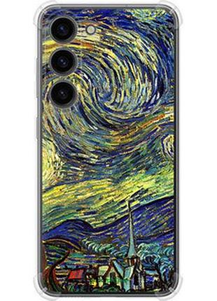 Чехол на samsung galaxy s23 винсент ван гог. звёздная ночь "163sp-2907-2448"