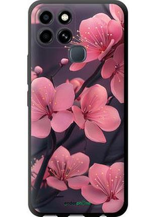 Чехол на infinix smart 6 пурпурная сакура "6075b-2758-2448"