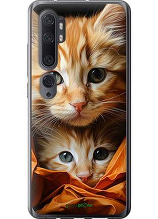Чехол на xiaomi mi note 10 котики 2 "5664t-1820-2448"
