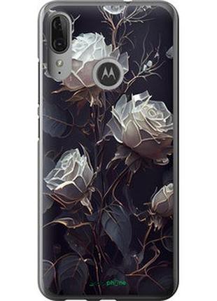 Чохол на motorola moto e6 plus троянди 2 "5550u-1780-2448"
