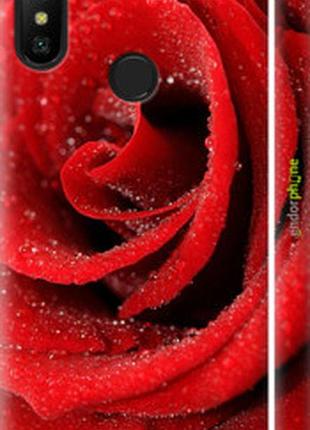 Чехол на xiaomi redmi 6 pro красная роза "529m-1595-2448"